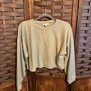 Freshman Olive Green Crop Top